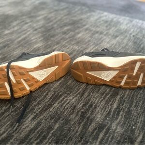 Huarache denim with colorful print